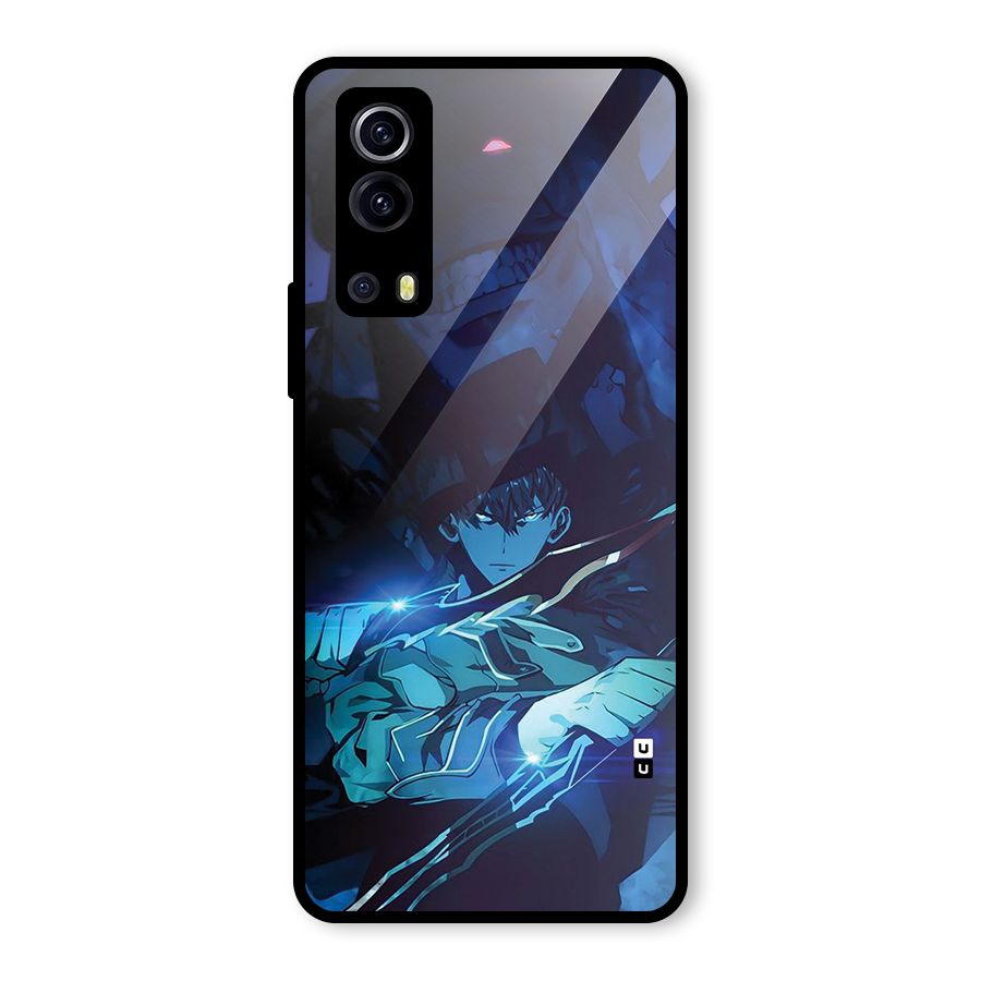 Jinwoo Fighting Mode Glass Back Case for Vivo iQOO Z3