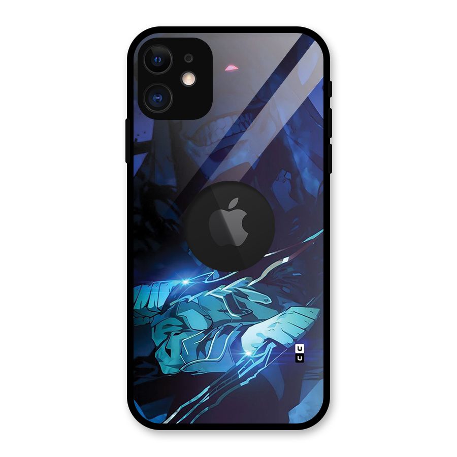Jinwoo Fighting Mode Glass Back Case for iPhone 11 Logo Cut