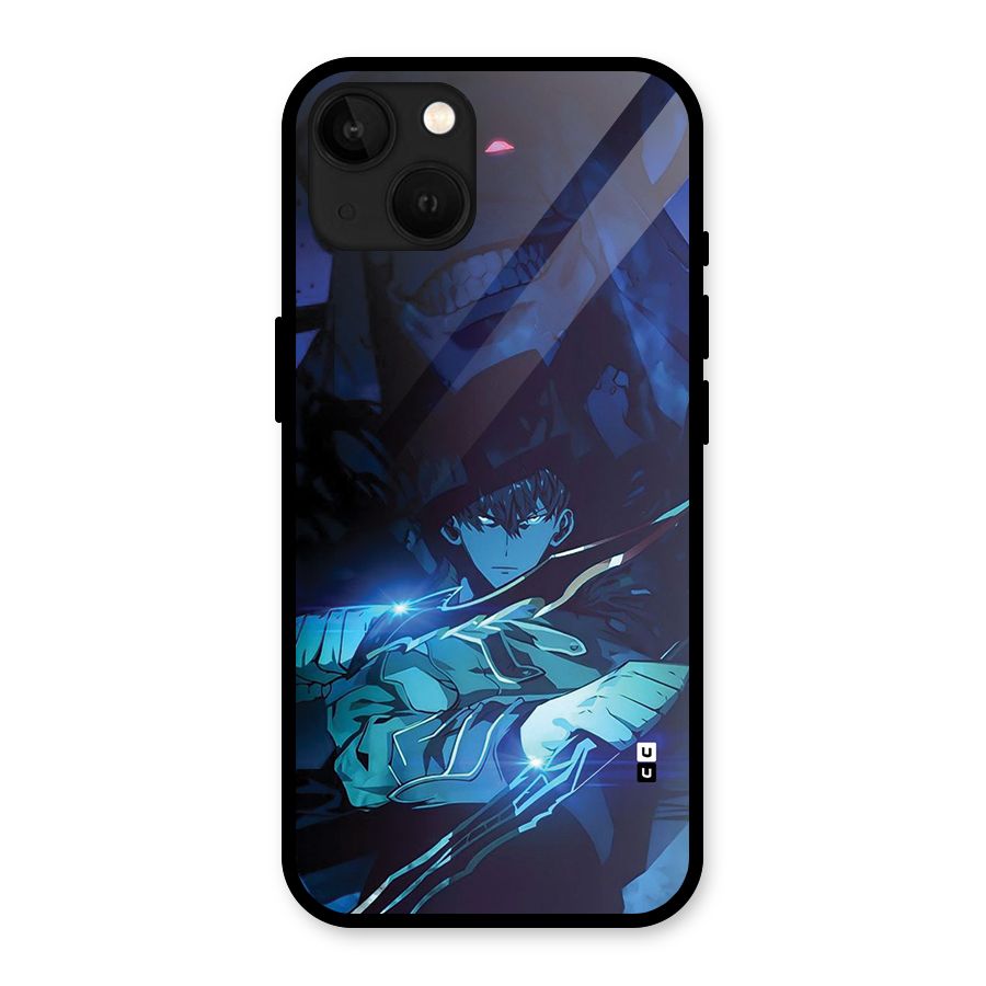Jinwoo Fighting Mode Glass Back Case for iPhone 13