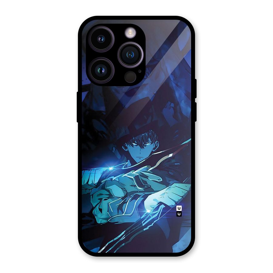 Jinwoo Fighting Mode Glass Back Case for iPhone 14 Pro