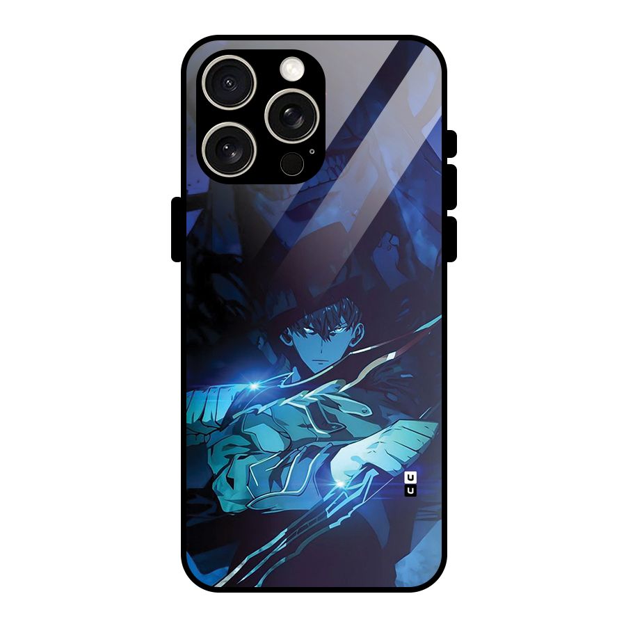 Jinwoo Fighting Mode Glass Back Case for iPhone 15 Pro Max