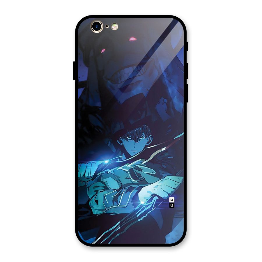 Jinwoo Fighting Mode Glass Back Case for iPhone 6 6S