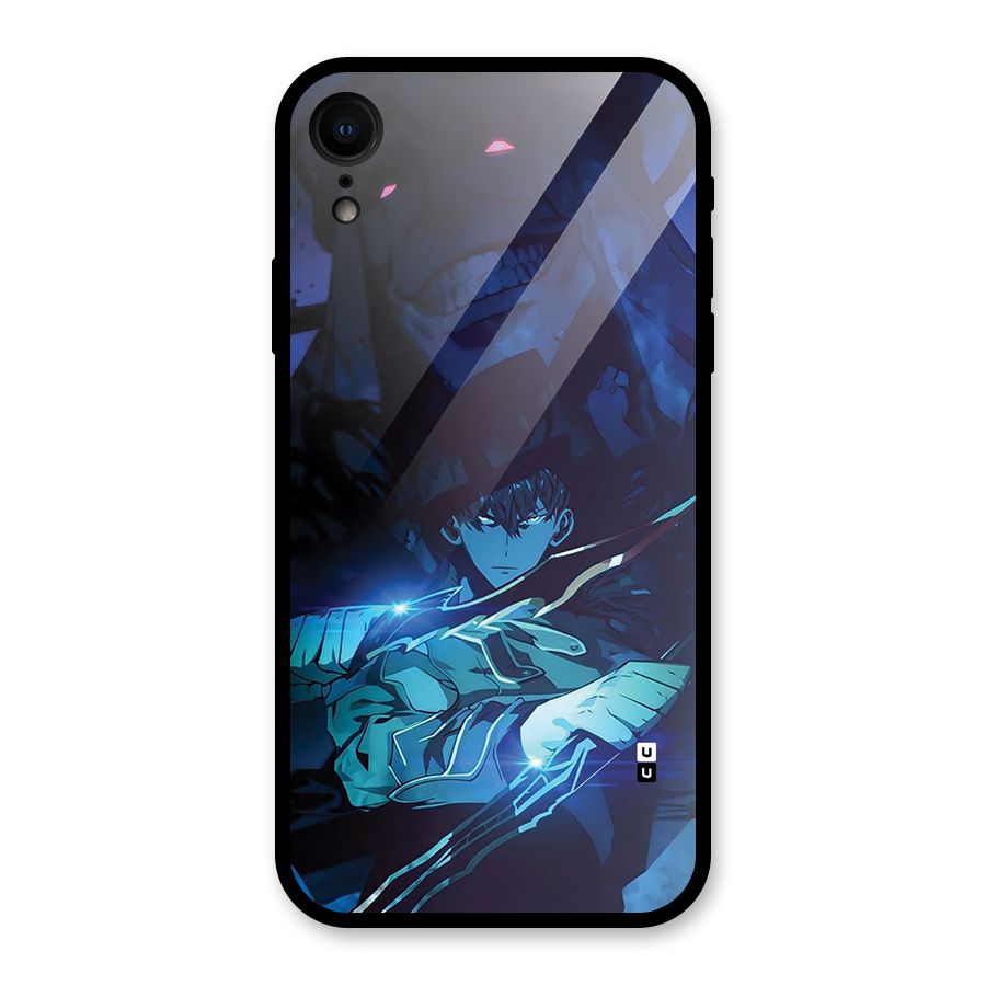 Jinwoo Fighting Mode Glass Back Case for iPhone XR