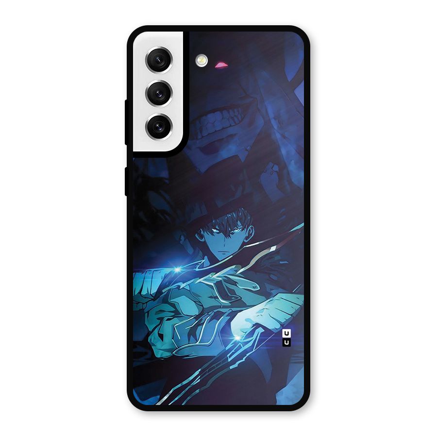 Jinwoo Fighting Mode Metal Back Case for Galaxy S21 FE 5G