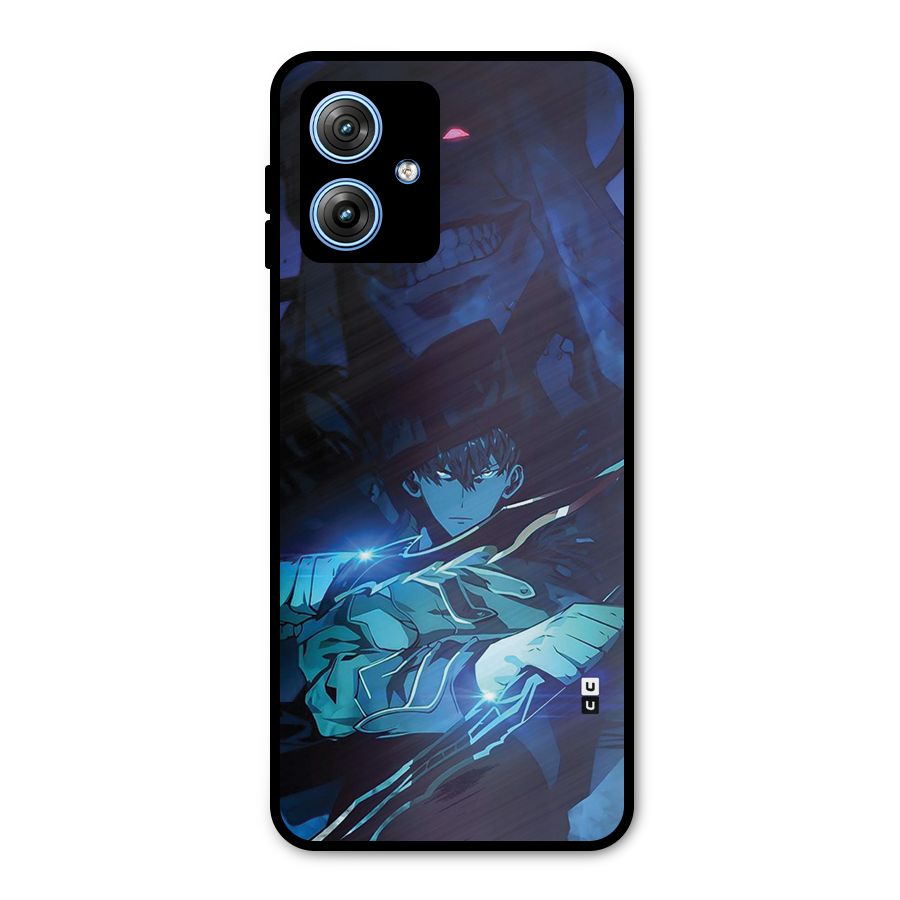 Jinwoo Fighting Mode Metal Back Case for Moto G54