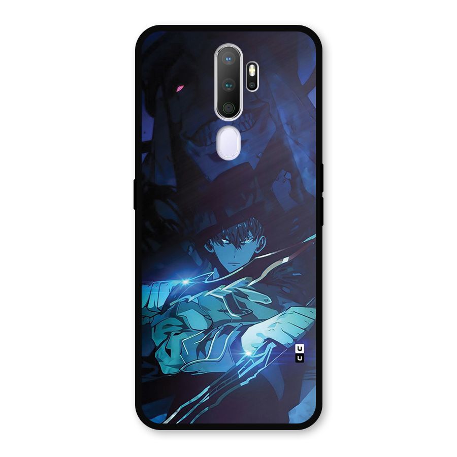 Jinwoo Fighting Mode Metal Back Case for Oppo A9 (2020)