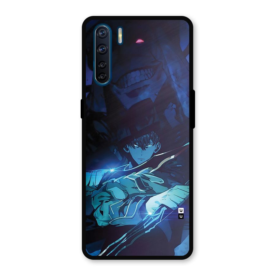 Jinwoo Fighting Mode Metal Back Case for Oppo F15