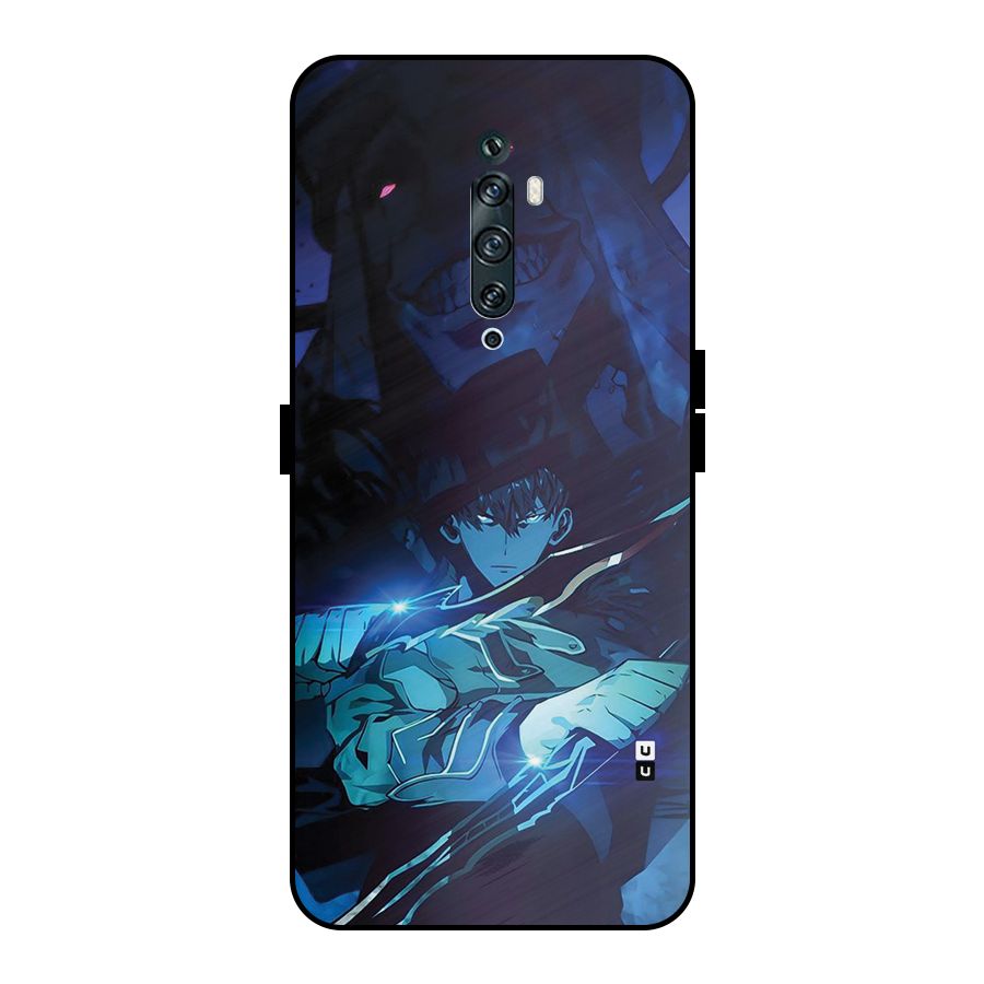 Jinwoo Fighting Mode Metal Back Case for Oppo Reno2 Z