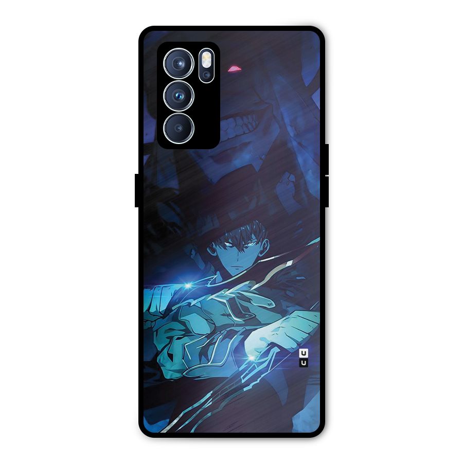 Jinwoo Fighting Mode Metal Back Case for Oppo Reno6 Pro 5G