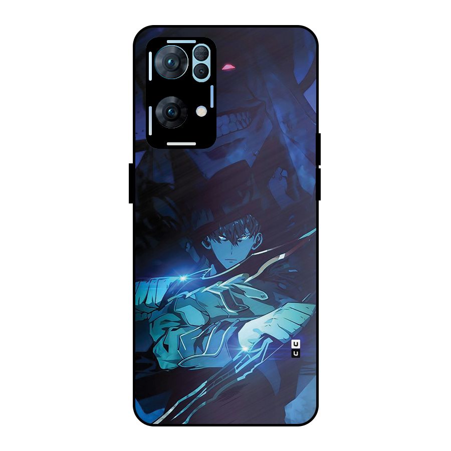 Jinwoo Fighting Mode Metal Back Case for Oppo Reno7 Pro 5G