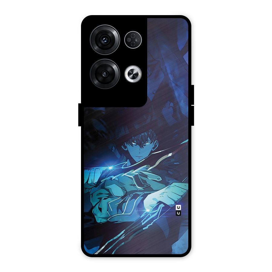 Jinwoo Fighting Mode Metal Back Case for Oppo Reno8 Pro 5G