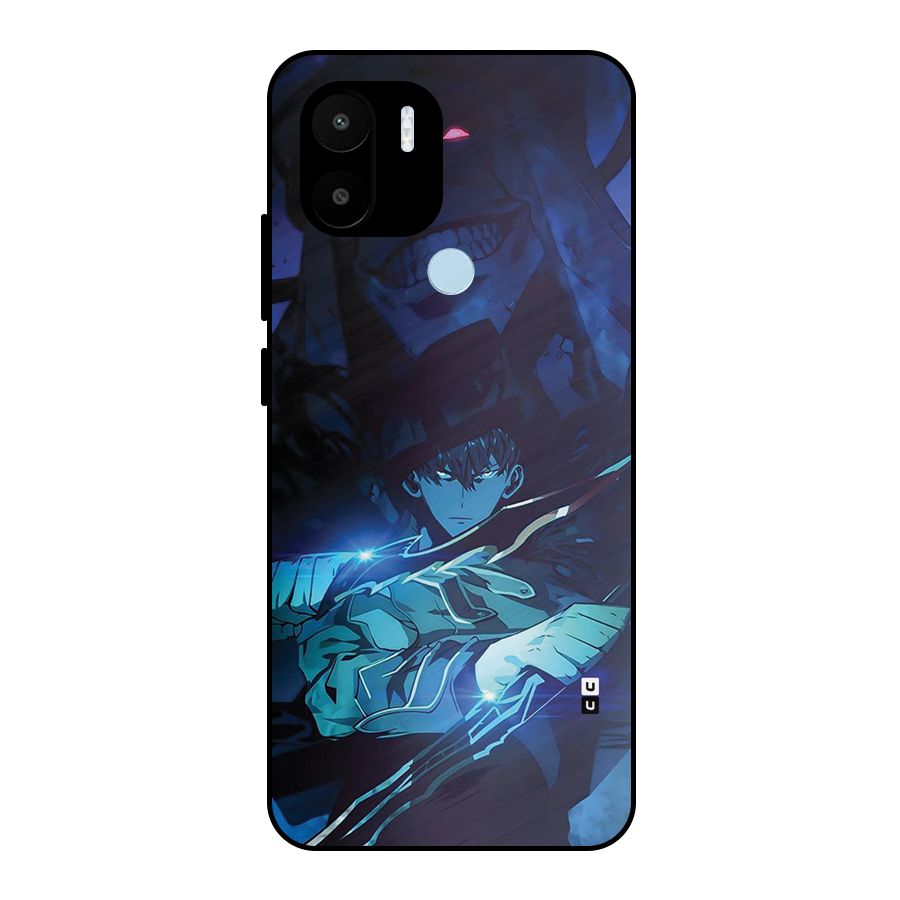 Jinwoo Fighting Mode Metal Back Case for Redmi A2 Plus