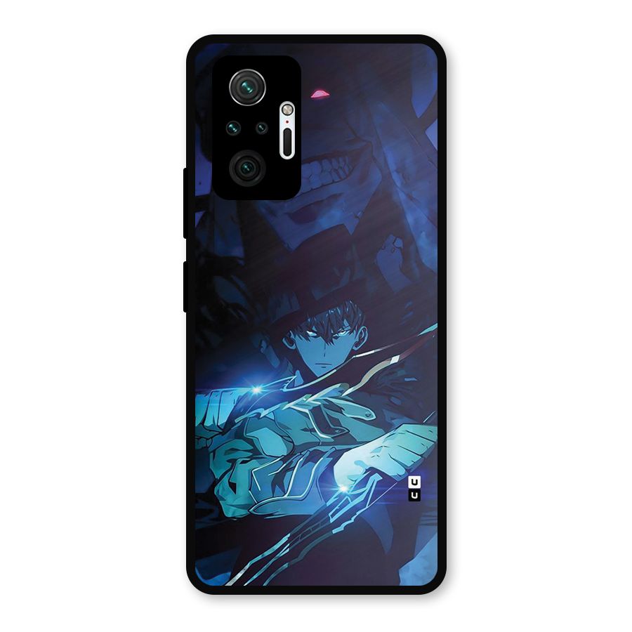 Jinwoo Fighting Mode Metal Back Case for Redmi Note 10 Pro