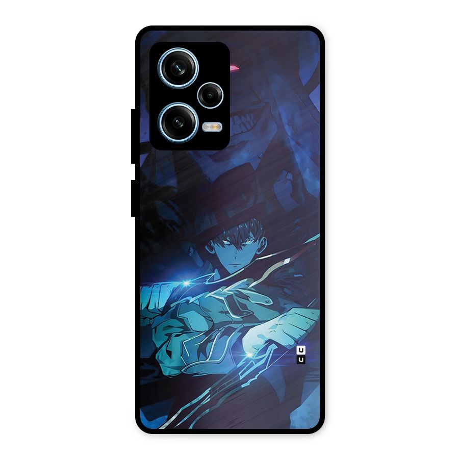 Jinwoo Fighting Mode Metal Back Case for Redmi Note 12 Pro