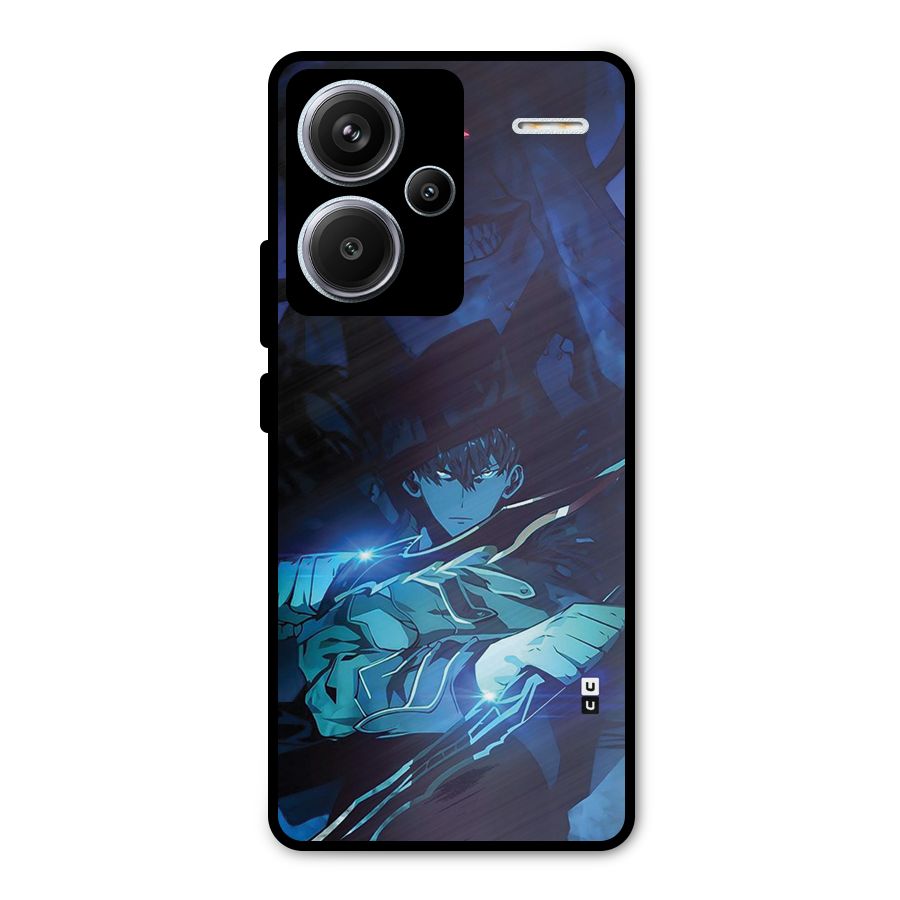 Jinwoo Fighting Mode Metal Back Case for Redmi Note 13 Pro+ 5G