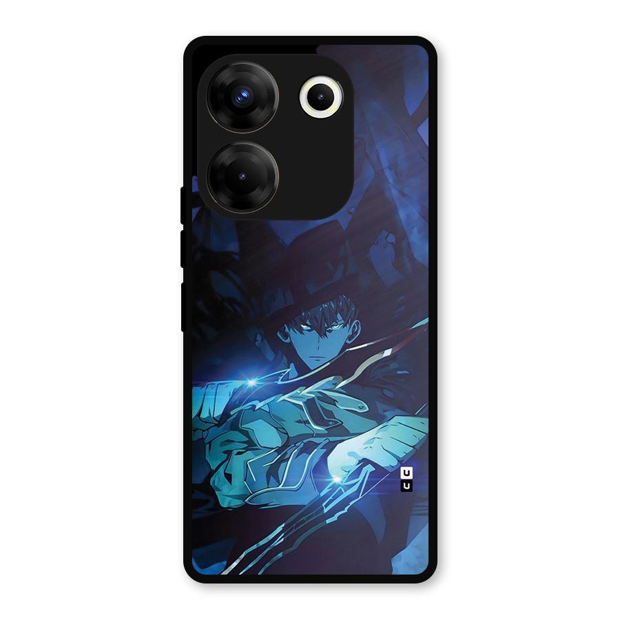 Jinwoo Fighting Mode Metal Back Case for Tecno Camon 20 Pro