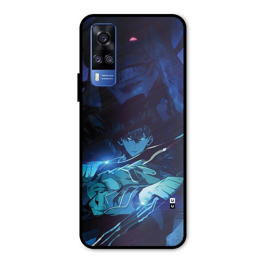 Jinwoo Fighting Mode Metal Back Case for Vivo Y51A