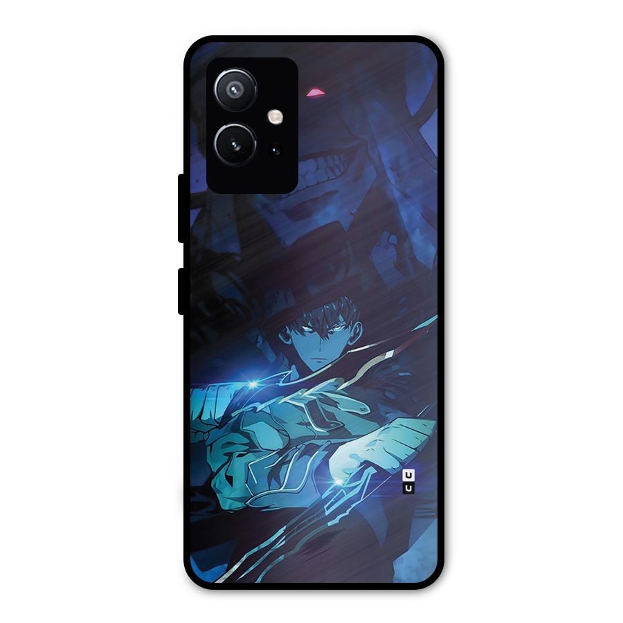 Jinwoo Fighting Mode Metal Back Case for Vivo Y75 5G