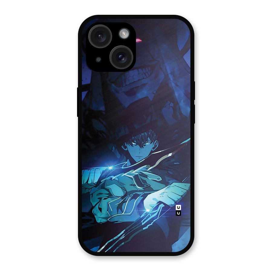 Jinwoo Fighting Mode Metal Back Case for iPhone 15