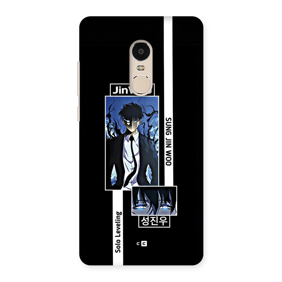 Jinwoo Sung In A Battle Form Back Case for Redmi Note 4