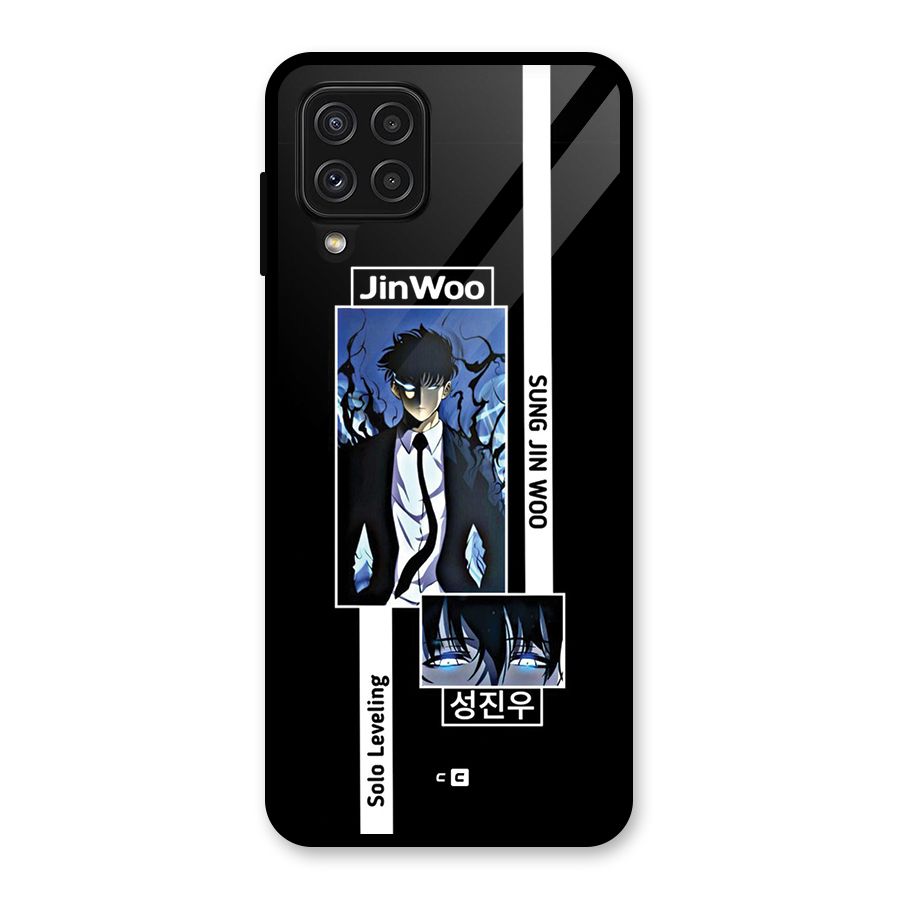 Jinwoo Sung In A Battle Form Glass Back Case for Galaxy A22 4G