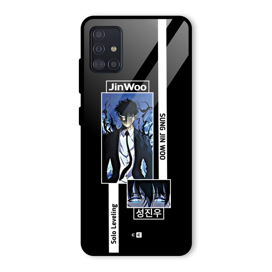 Jinwoo Sung In A Battle Form Glass Back Case for Galaxy A51