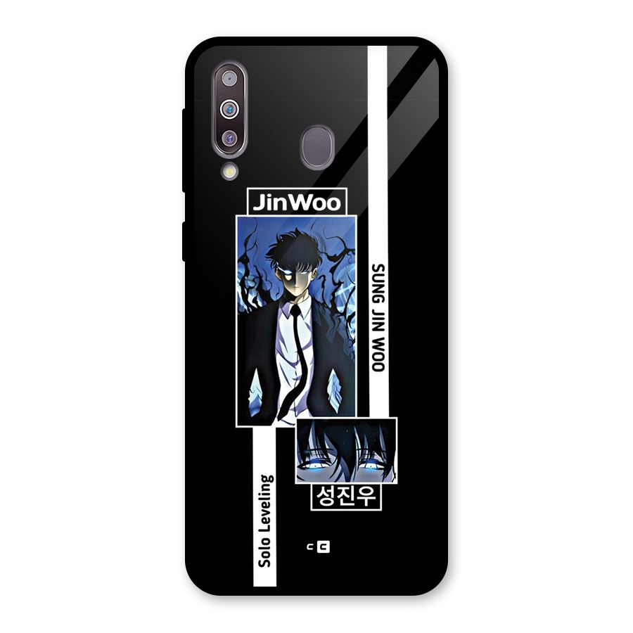 Jinwoo Sung In A Battle Form Glass Back Case for Galaxy M30