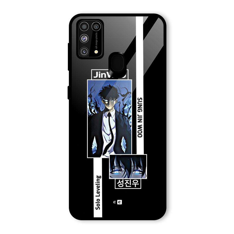 Jinwoo Sung In A Battle Form Glass Back Case for Galaxy M31