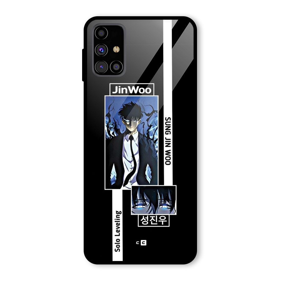Jinwoo Sung In A Battle Form Glass Back Case for Galaxy M31s