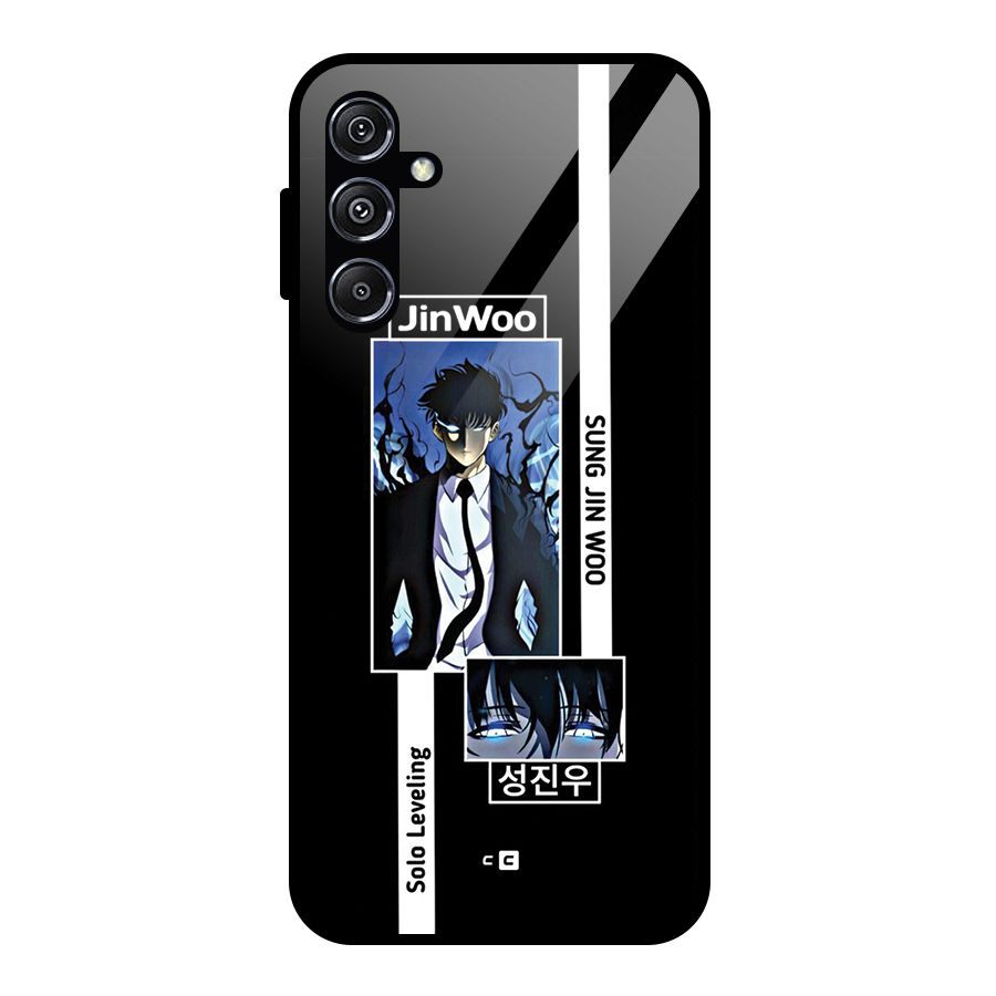 Jinwoo Sung In A Battle Form Glass Back Case for Galaxy M34 5G