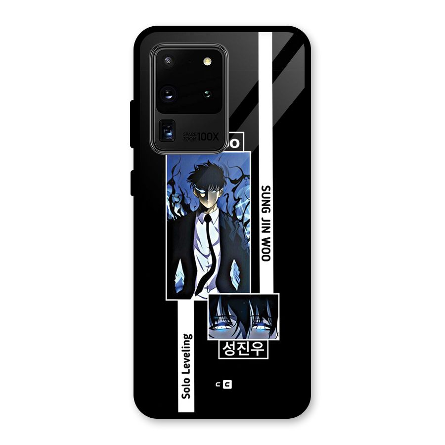 Jinwoo Sung In A Battle Form Glass Back Case for Galaxy S20 Ultra