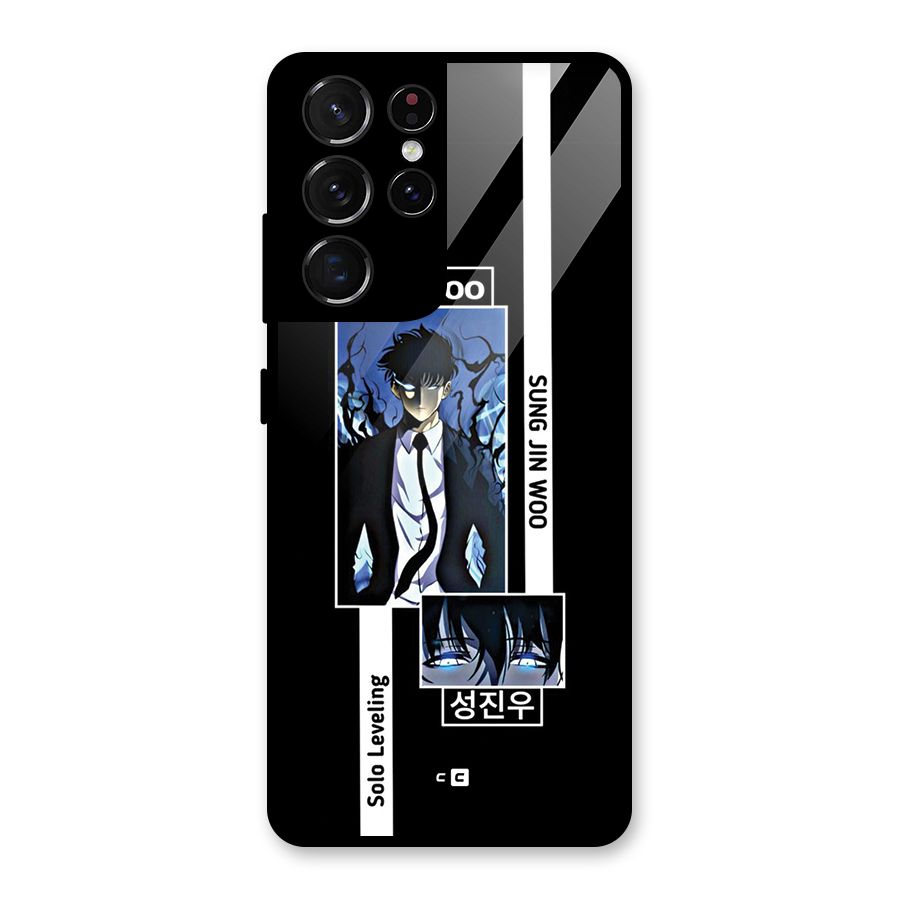 Jinwoo Sung In A Battle Form Glass Back Case for Galaxy S21 Ultra 5G