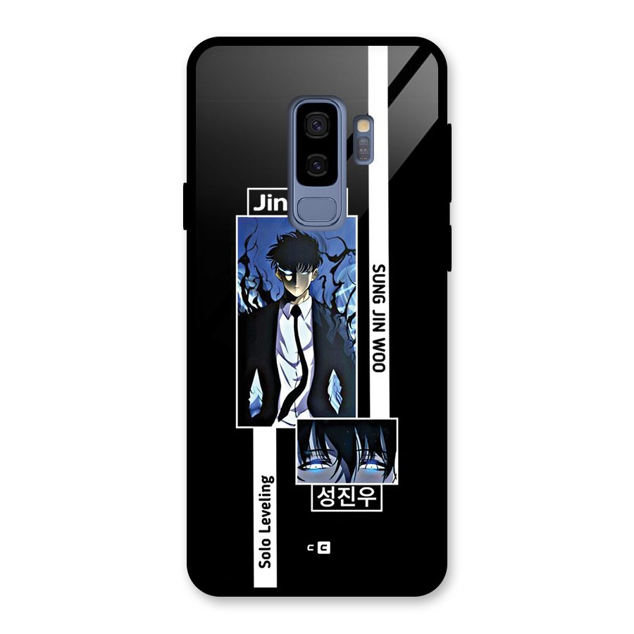 Jinwoo Sung In A Battle Form Glass Back Case for Galaxy S9 Plus