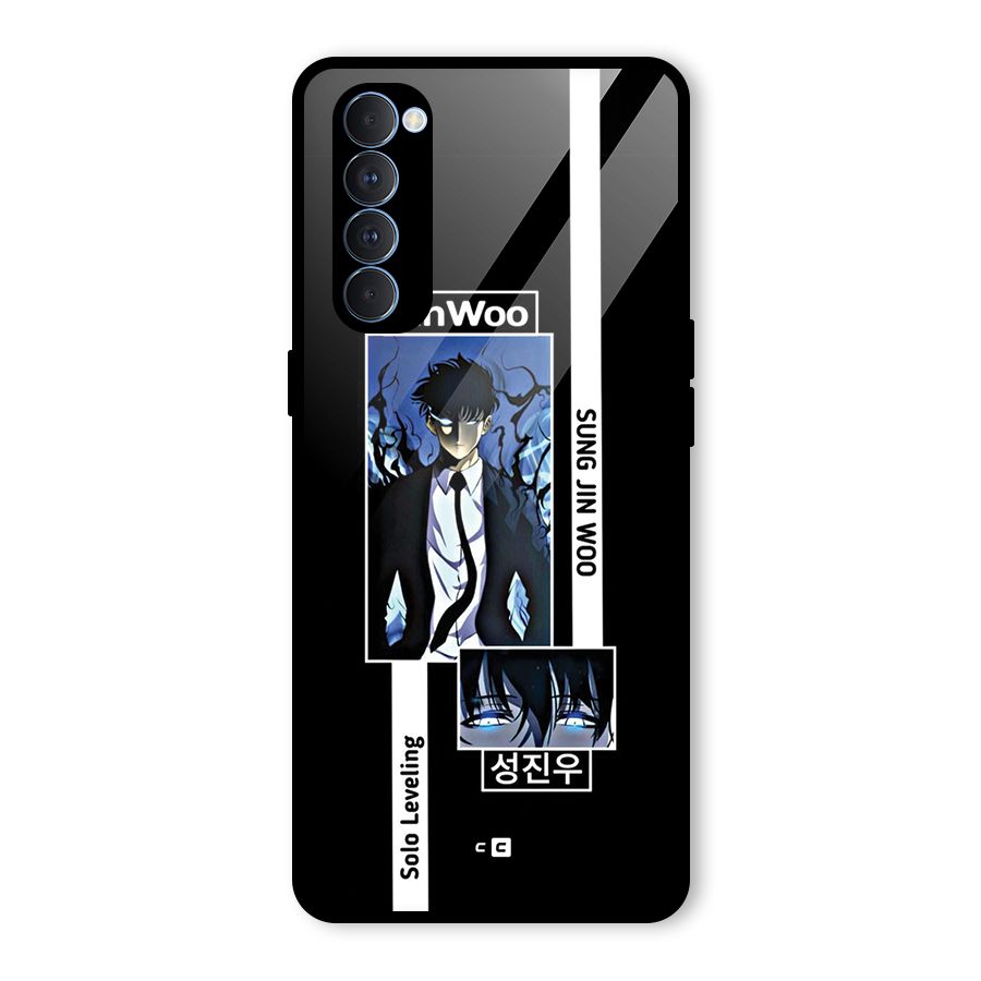 Jinwoo Sung In A Battle Form Glass Back Case for Oppo Reno4 Pro
