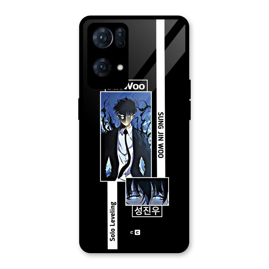 Jinwoo Sung In A Battle Form Glass Back Case for Oppo Reno7 Pro 5G