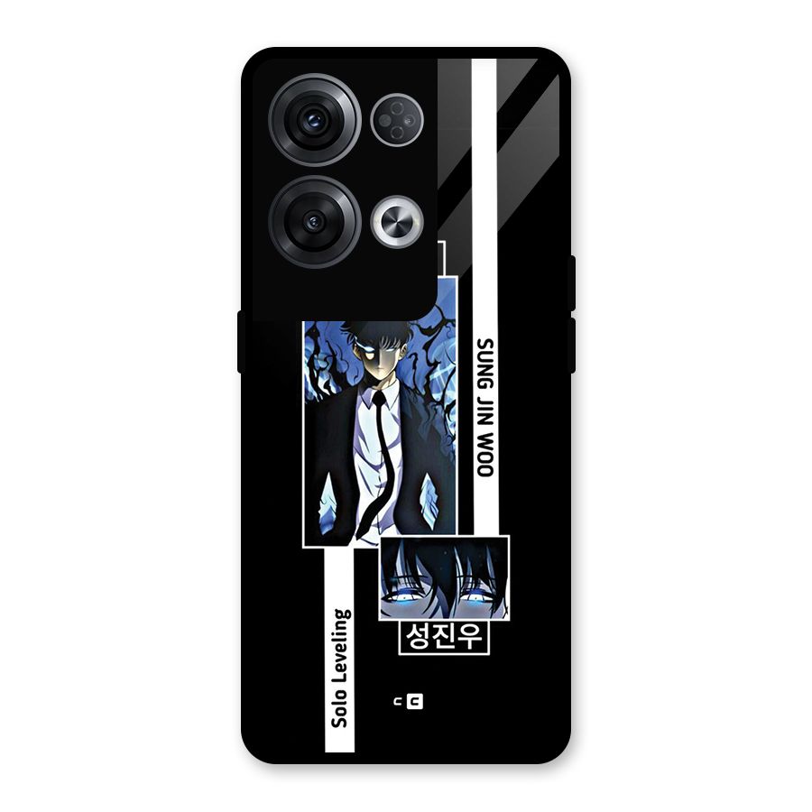 Jinwoo Sung In A Battle Form Glass Back Case for Oppo Reno8 Pro 5G