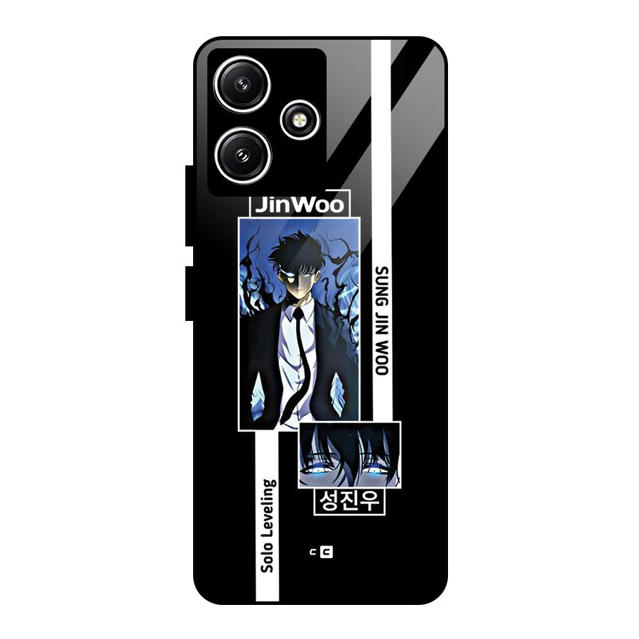Jinwoo Sung In A Battle Form Glass Back Case for Poco M6 Pro