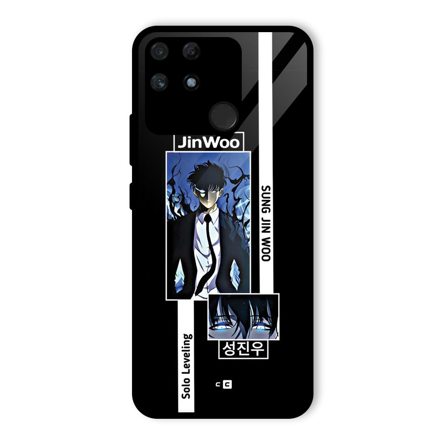 Jinwoo Sung In A Battle Form Glass Back Case for Realme Narzo 50A