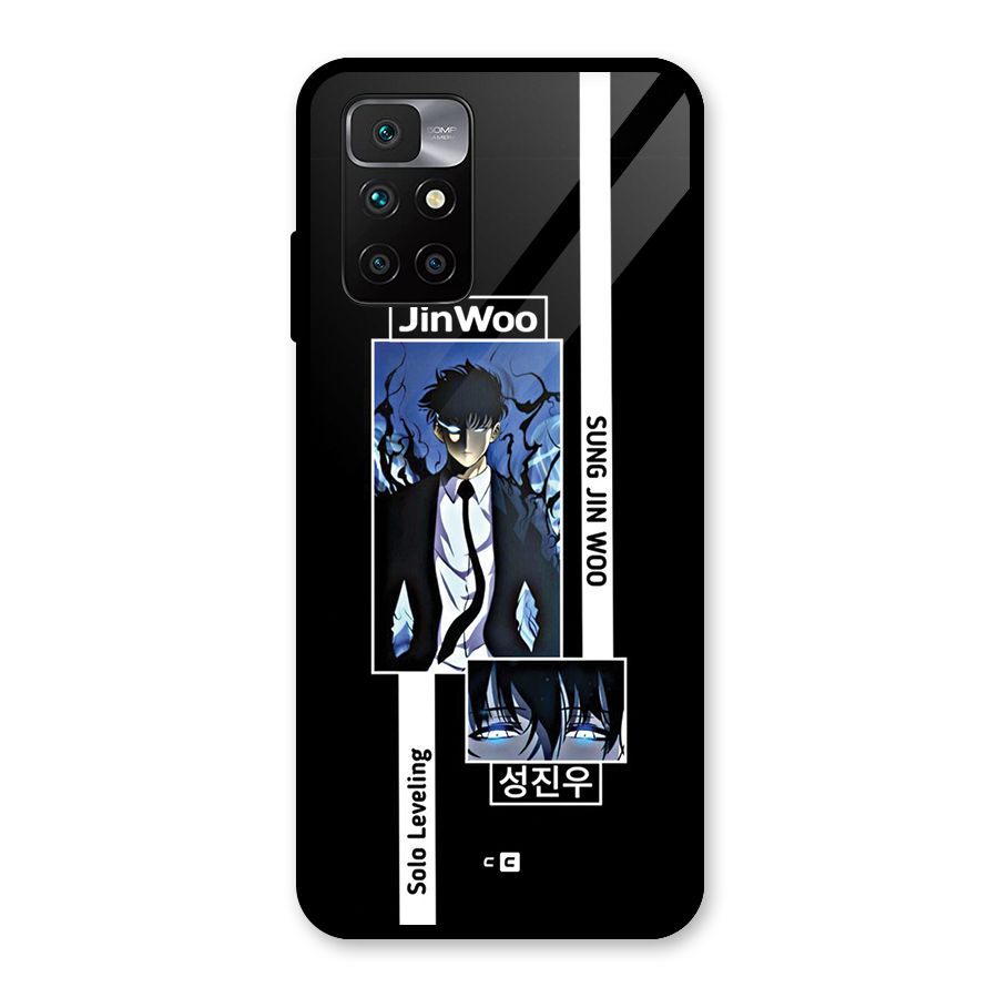 Jinwoo Sung In A Battle Form Glass Back Case for Redmi 10 Prime