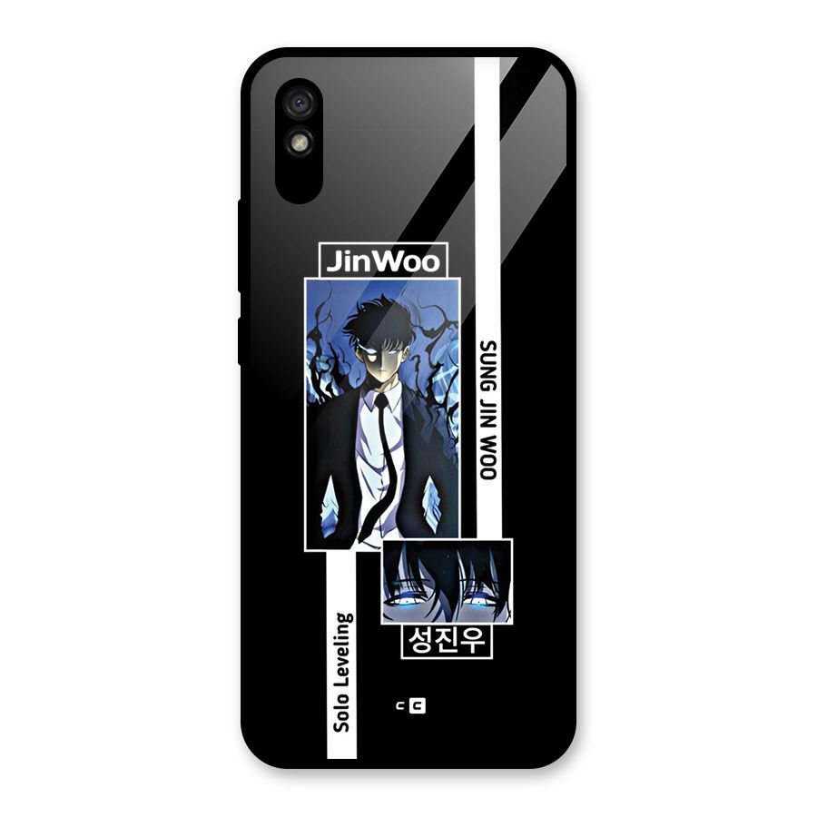 Jinwoo Sung In A Battle Form Glass Back Case for Redmi 9A