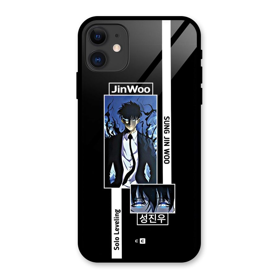 Jinwoo Sung In A Battle Form Glass Back Case for iPhone 11