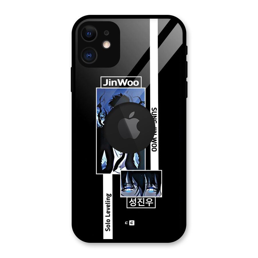 Jinwoo Sung In A Battle Form Glass Back Case for iPhone 11 Logo Cut