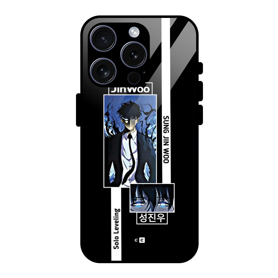 Jinwoo Sung In A Battle Form Glass Back Case for iPhone 15 Pro