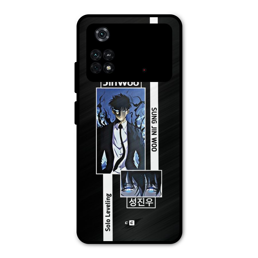 Jinwoo Sung In A Battle Form Metal Back Case for Poco M4 Pro 4G