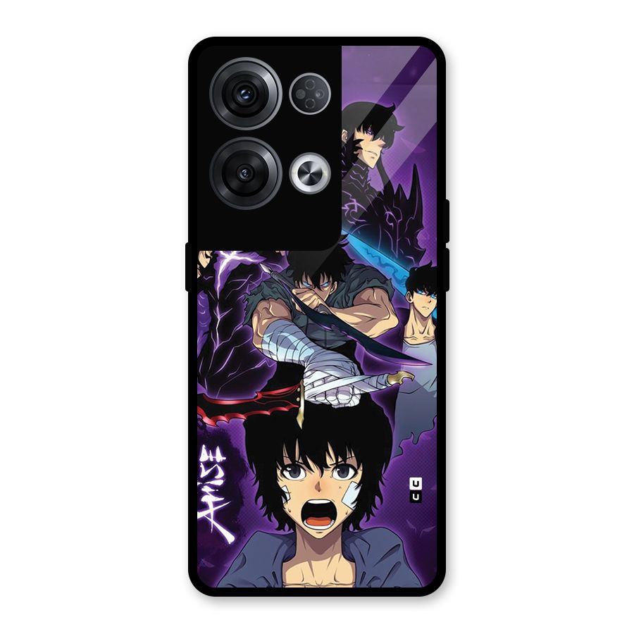 Jinwoo Sung Stance Glass Back Case for Oppo Reno8 Pro 5G