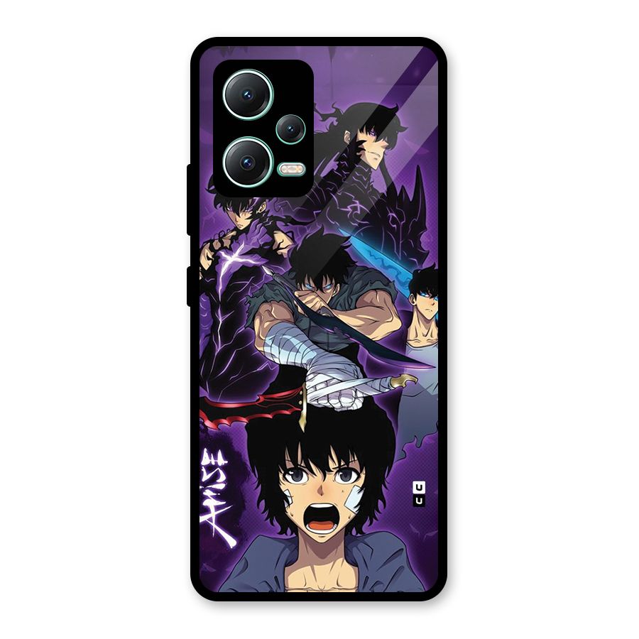 Jinwoo Sung Stance Glass Back Case for Redmi Note 12 5G
