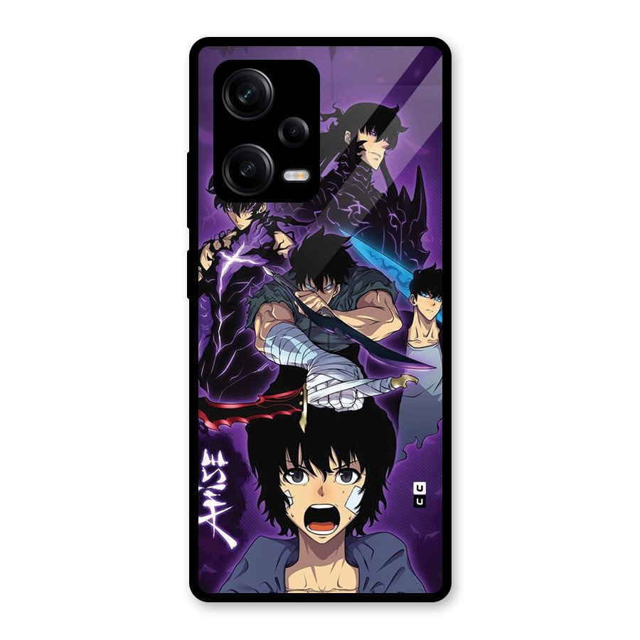 Jinwoo Sung Stance Glass Back Case for Redmi Note 12 Pro