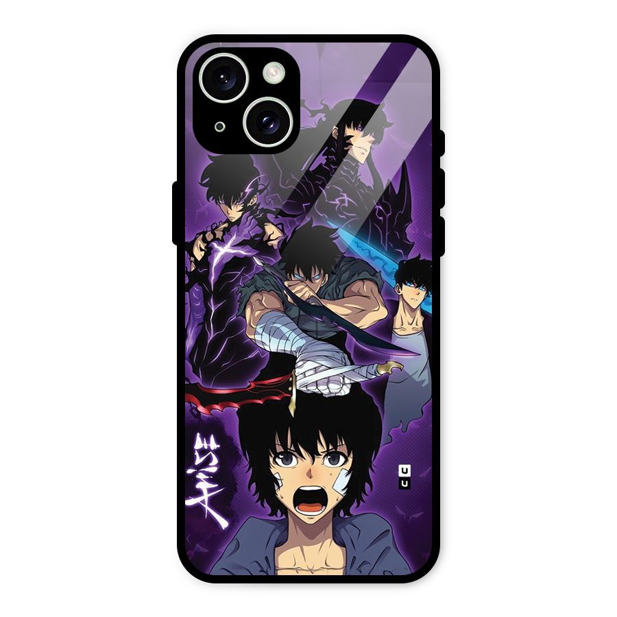 Jinwoo Sung Stance Glass Back Case for iPhone 15 Plus