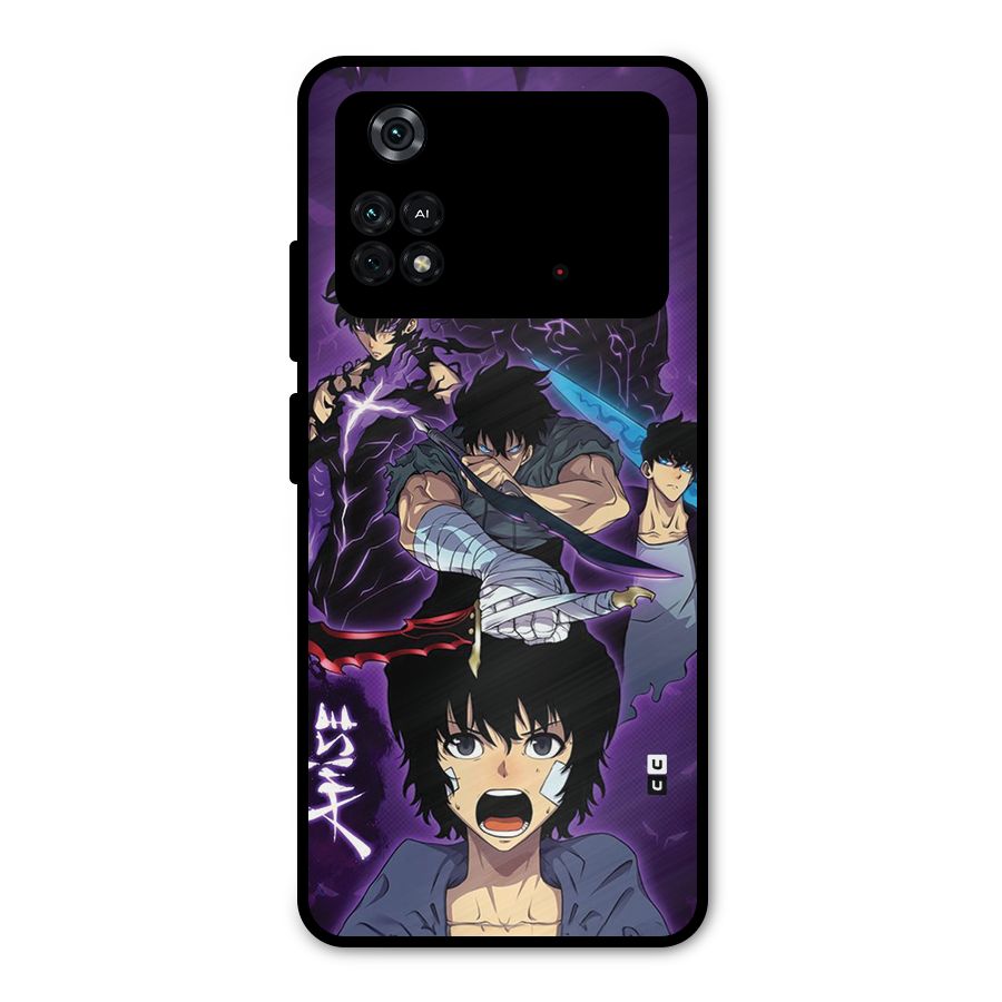 Jinwoo Sung Stance Metal Back Case for Poco M4 Pro 4G