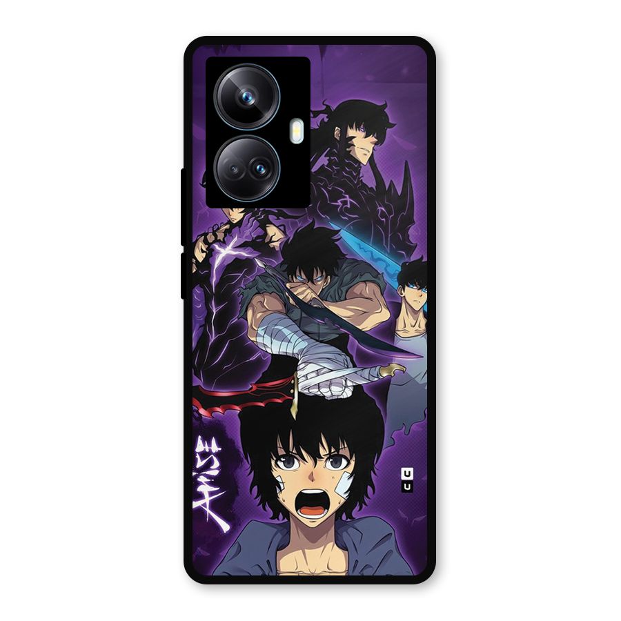 Jinwoo Sung Stance Metal Back Case for Realme 10 Pro Plus